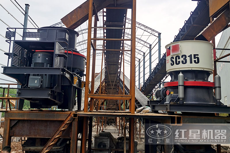 顎破+圓錐破+制砂機現場 顎破+圓錐破+制砂機現場