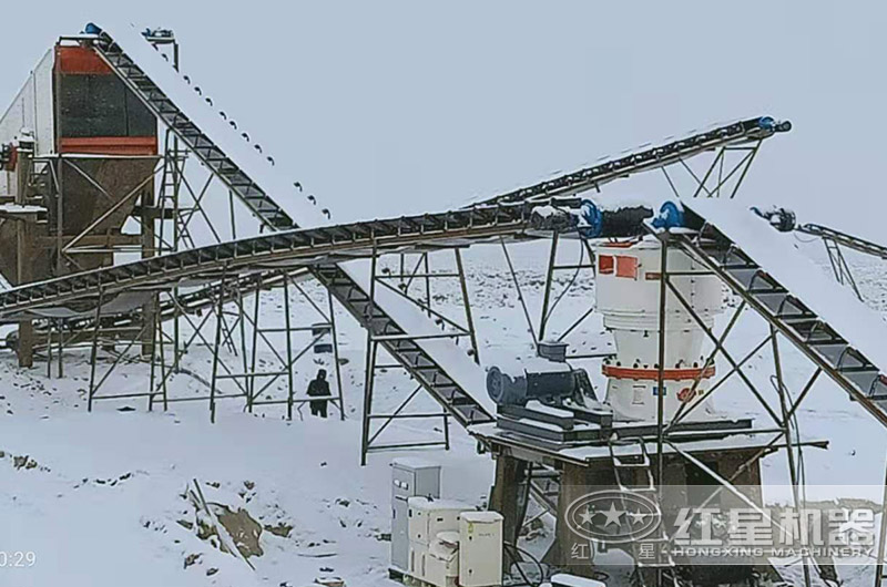 圓錐破制砂現(xiàn)場(chǎng)